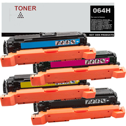064H pack 4 toner compatible con Canon 4938C001 4936C001 4934C001 4932C001