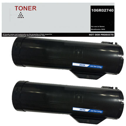 106R02740 / 106R02738 / 106R02736 pack 2 toner compatible con Xerox WorkCentre 3655