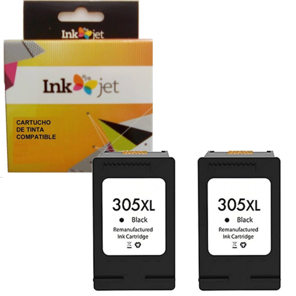 305XL pack 2 cartuchos tinta compatible con HP 3YM62AE / 3YM61AE