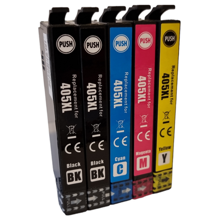 405XL pack 5 tinteiro generico Epson 405XL T05H1 / T05G1, T05H2 / T05G2, T05H3 / T05G3, T05H4 / T05G4
