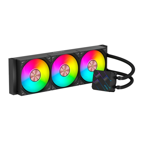 Abysm Oceanic TIDE 360 ARGB Kit de Refrigeracion Liquida - 3 Ventiladores de 120mm - Iluminacion ARGB - Bomba 2500rpm - Tubos de