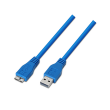 Aisens Cable USB 3.0 - Tipo A Macho a Micro B Macho - 2.0m - Color Azul