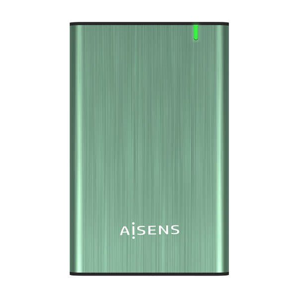 Aisens Caja Externa 2.5" para Discos Duros 9.5mm SATA I, II y III a USB 3.0/USB 3.1 GEN1 - Color Verde Primavera