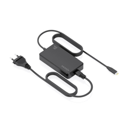 Aisens Cargador de Portatil GaN USB-C/PD 65W - Cable de 1.80m - Color Negro