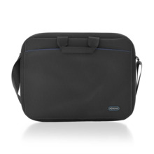 Aisens Maletin para Portatil 15,6" - Acolchado Fino - Bolsillo Frontal con Cremallera - Moderno y Accesible - Color Negro