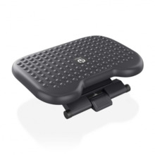 Aisens Reposapies Ergonomico Inclinable y Ajustable en Altura - Base Antideslizante - Peso Max.30kg - Material HIPS Resistente -