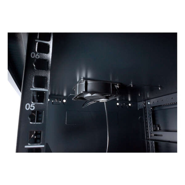 Aiten Data AI6418 Armario Mural 18U Fondo 450 - Puerta de Cristal - Cerradura de Seguridad - Incluye Bandeja Fija y Ventilador 1 (2)