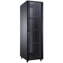Aiten Data AI6627 Armario de Suelo 27U - Ancho 600 - Fondo 600 - Incluye 2 Bandejas Fijas - 4 Ventiladores 120mm - 1 Base 8 Toma