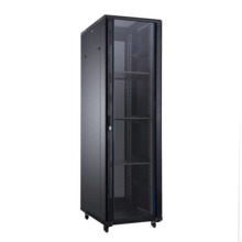 Aiten Data AI6822S Armario de Suelo 22U - Ancho 600 - Fondo 800 - sin Accesorios - Ruedas con Freno - Color Negro