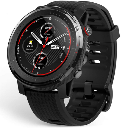 Amazfit Stratos 3 Reloj Smartwatch - Pantalla Tactil 1.34 - WiFi, Bluetooth 4.2 - Resistencia al Agua 5 ATM - Color Negro