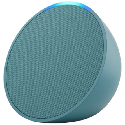 Amazon Echo Pop 1Âª Gen Altavoz Inteligente WiFi Bluetooth - Compatibilidad con Smart Home - Alexa Integrado - Control de Voz Manos Libres - Altavoz de 49.5mm - Color Verde Azulado