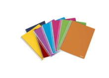 Ancor Classic Stripes Cuaderno Espiral TamaÃ±o Folio Cuadriculado 4x4mm - 80 Hojas 90gr - Tapa de Plastico - Colores Surtidos