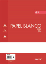 Ancor Paquete de Papel de 200 Hojas 80gr TamaÃ±o A4 Liso