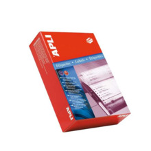 Apli Caja de 36.000 Etiquetas en Continuo 31x23,3mm - 500 Pliegues por 72 Etiquetas - Adhesivo Permanente - Para Impresoras Matr