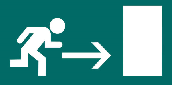 Apli Etiqueta SeÃ±alizacion Salida Emergencia Derecha 1 U.