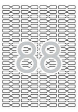 Apli Etiquetas Blancas Removibles Joyeria 45.0 x 8.0mm 25 Hojas