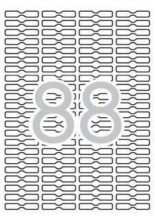 Apli Etiquetas Blancas Removibles Joyeria 45.0 x 8.0mm 25 Hojas