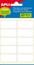 Apli Etiquetas Minibolsa Blancas 19.0 x 40.0mm 6 Hojas
