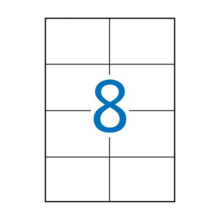 Apli Etiquetas Permanentes Blancas 105 x 74 mm - 500 Hojas