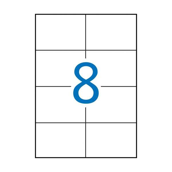 Apli Etiquetas Permanentes Blancas 105 x 74 mm - 500 Hojas