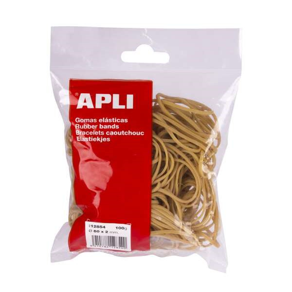 Apli Gomas Elasticas à 60 x 2 mm - Alta Calidad - Bolsa con 100g