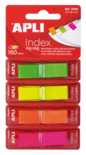 Apli Indices Adhesivos Film Zigzag 45x12mm 4 Dispensadores de 40 Indices - Faciles de Aplicar - Resistentes - Removibles - Color