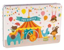 Apli Kids Puzzle Tematica Circo - 24 Piezas de 8x8cm - DiseÃ±o Exclusivo de Lily Lane - Facil Manejo para NiÃ±os - Carton de 2mm
