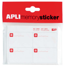 Apli Memory Sticker Pack de 140 Etiquetas Especial para Congelar 50x30mm - 35 Hojas x 4 Etiquetas - Cantos Romos - Adhesivo Remo