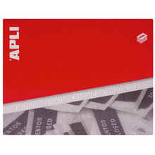 Apli Pack de 100 Sobres Porta Documentos 240 x 140 x 20 mm - Adhesivo en el Dorso - Texto en 3 Idiomas