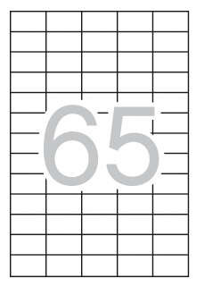 Apli Etiquetas Blancas Permanentes 38 x 21.2mm 25 Hojas