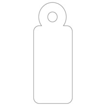 Apli Pack de 200 Etiquetas Colgantes con Hilo 13x34mm - Cartulina de 200 g/mÂ² - Agujero Preperforado - Color Blanco