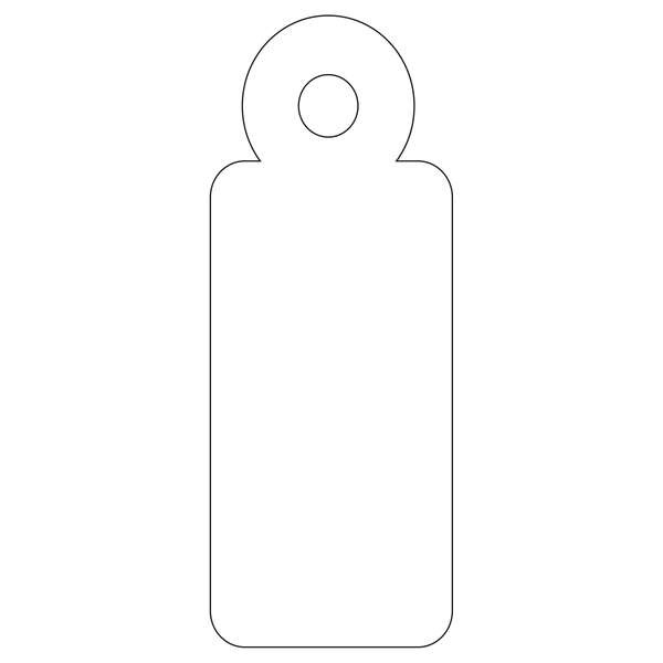 Apli Pack de 200 Etiquetas Colgantes con Hilo 13x34mm - Cartulina de 200 g/mÂ² - Agujero Preperforado - Color Blanco