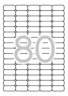 Apli Etiquetas Blancas Removibles 35.6 x 16.9mm 25 Hojas