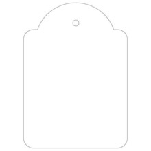 Apli Pack de 400 Etiquetas Colgantes 50x70mm - Con Hilo de Poliester Blanco Ajustable - Color Blanco