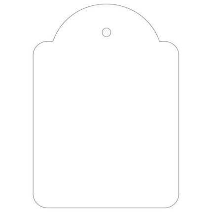 Apli Etiquetas Colgantes Blancas 50 x 70mm 400 U.