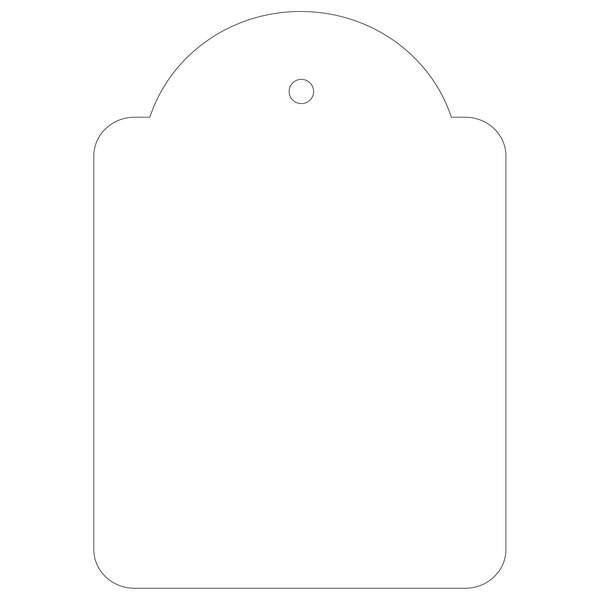 Apli Pack de 400 Etiquetas Colgantes 50x70mm - Con Hilo de Poliester Blanco Ajustable - Color Blanco