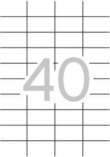 Apli Pack de 4.000 Etiquetas Rectangulares 52.5x29.7mm - 100 Hojas por 40 Etiquetas - Adhesivo Permanente - Cantos Rectos - Colo
