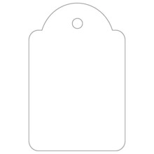 Apli Pack de 500 Etiquetas Colgantes 28x43mm - Agujero Preperforado - Con Hilo de Poliester Blanco - Color Blanco