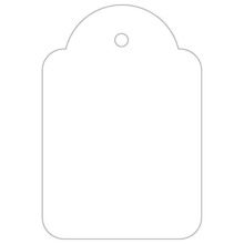 Apli Pack de 500 Etiquetas Colgantes 36x53mm - Agujero Preperforado - Con Hilo de Poliester Blanco - Color Blanco