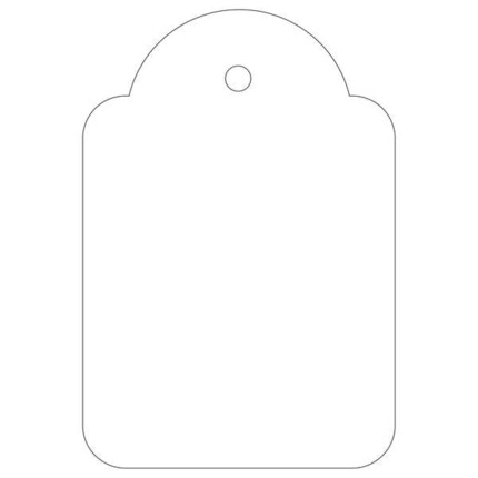 Apli Etiquetas Colgantes Blancas 36 x 53mm 500 U.