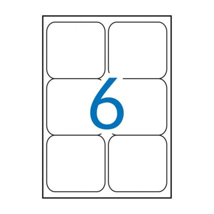 Apli Etiquetas Permanentes Blancas 99.1 x 93.1 mm - 100 Hojas