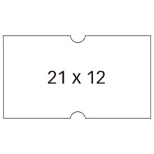 Apli Pack de 6000 Etiquetas Blancas para Maquinas Etiquetadoras de Precios de 1 Linea - TamaÃ±o 21 x 12mm - 6 Rollos con 1000 Et
