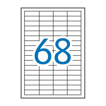 Apli Etiquetas Permanentes Blancas 48.5 x 16.9 mm - 100 Hojas