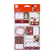 Apli Pack de 8 Etiquetas Adhesivas NavideÃ±as para Regalos - TamaÃ±os y DiseÃ±os Surtidos - Espacio para Escribir