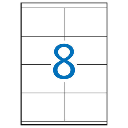 Apli Etiquetas Blancas Permanentes 105.0 x 70.0 mm 100 Hojas