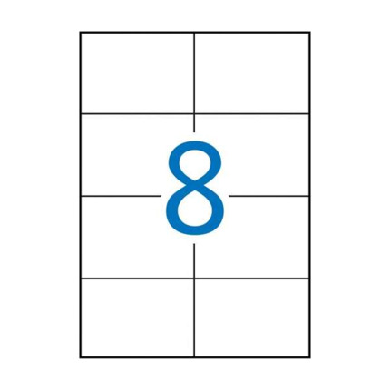 Apli Etiquetas Permanentes Blancas 105 x 74 mm - 100 Hojas