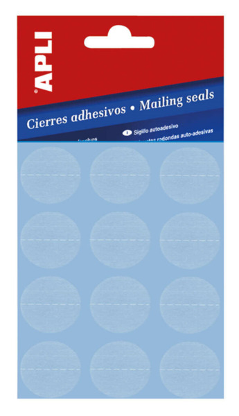 Apli Pack de Cierres Adhesivos Transparentes à 25mm - Microperforados - Adhesivo Permanente