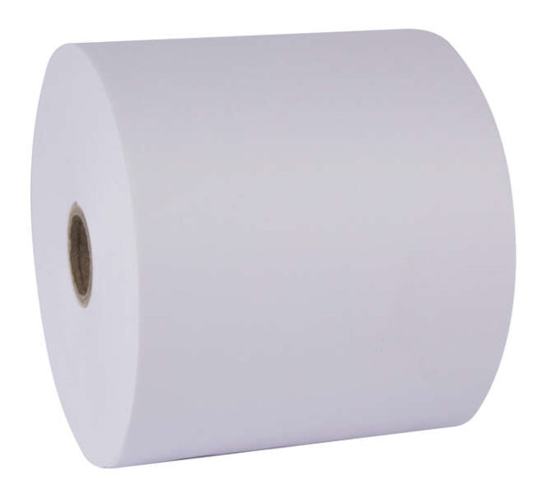 Apli Papel Electra Rollo - 57x65x12mm - Resistente al Agua y al Desgarro - Ideal para Etiquetas y SeÃ±alizacion - Blanco