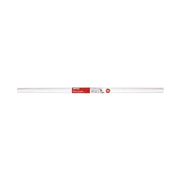 Apli Pizarra Blanca Adhesiva en Rollo 2 x 1 m - Adhesivo Reposionable - Para Superficies Lisas y Solidas - Facil y Rapida de Lim