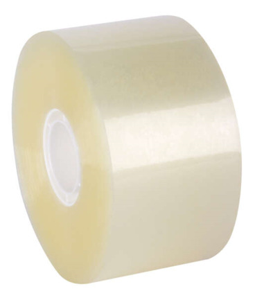 Apli Precinto Compact sin Ruido Pp Acrilico Transparente 50mm x 132m - Facil de Cortar - Adhesivo Fuerte - Resistente al Desgarro - Transparente - Claro, Color: Transparente